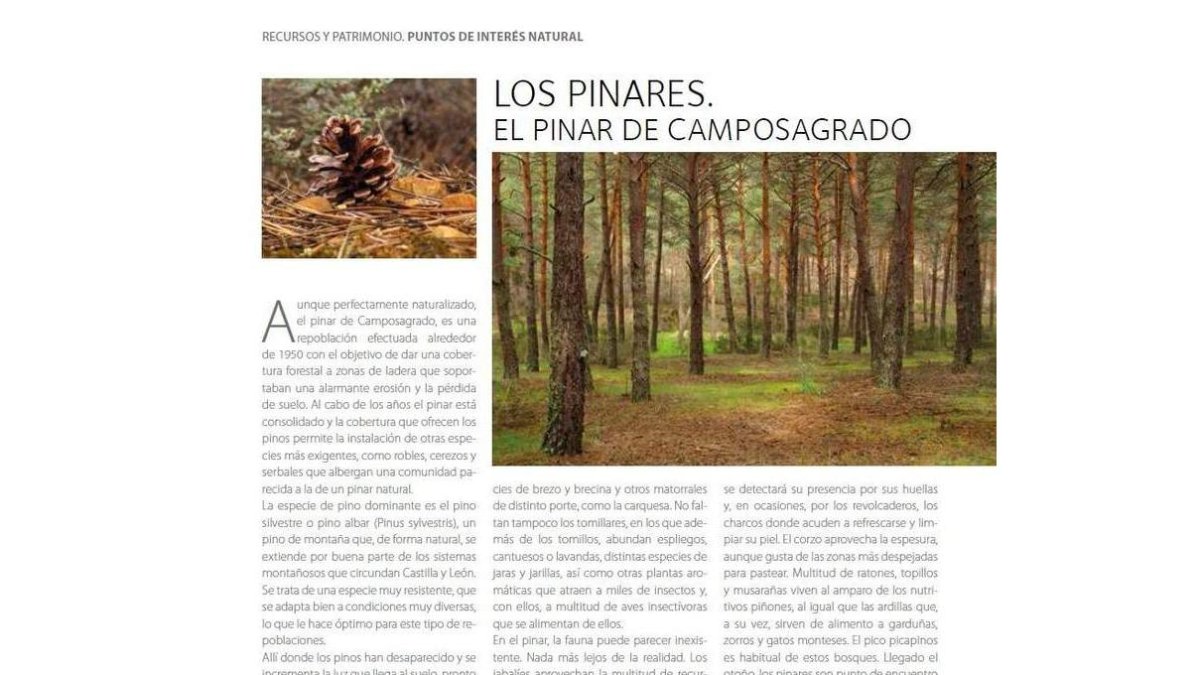 Dos de las páginas incluidas en la guía y, en el centro, la portada de la publicación. dl
