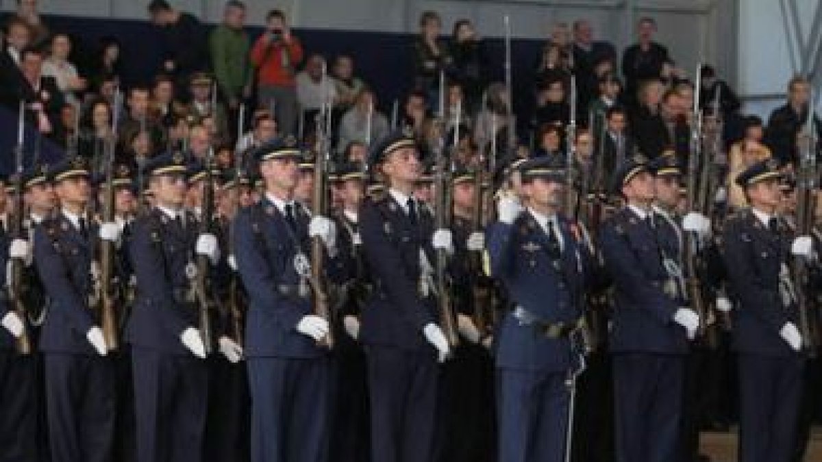 Un momento de los actos ceremoniales en honor a la patrona del Ejército del Aire.