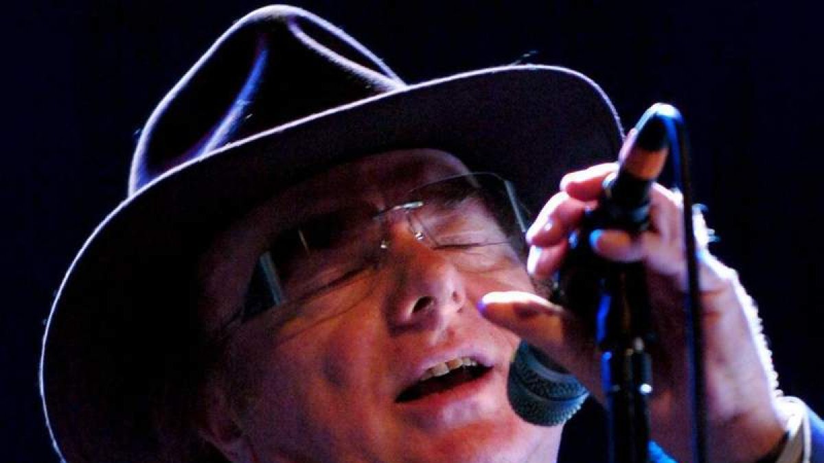 El cantante irlandés Van Morrison en un concierto.