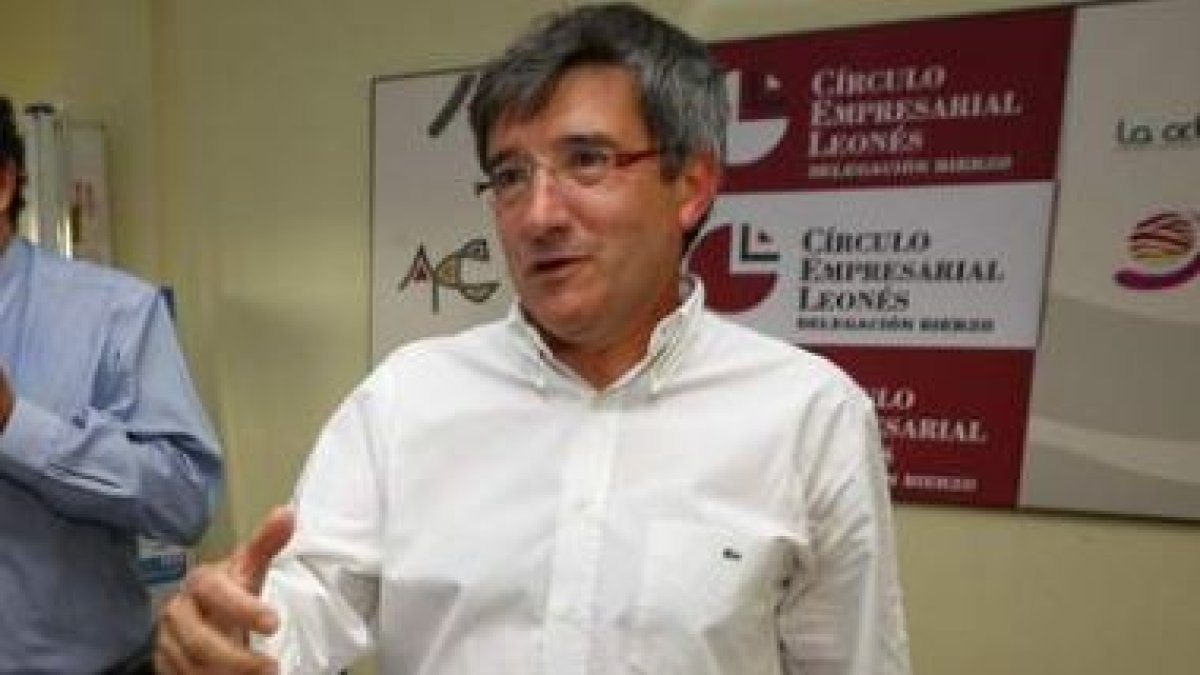 Francisco Fernández, en Ponferrada antes de ser elegido secretario