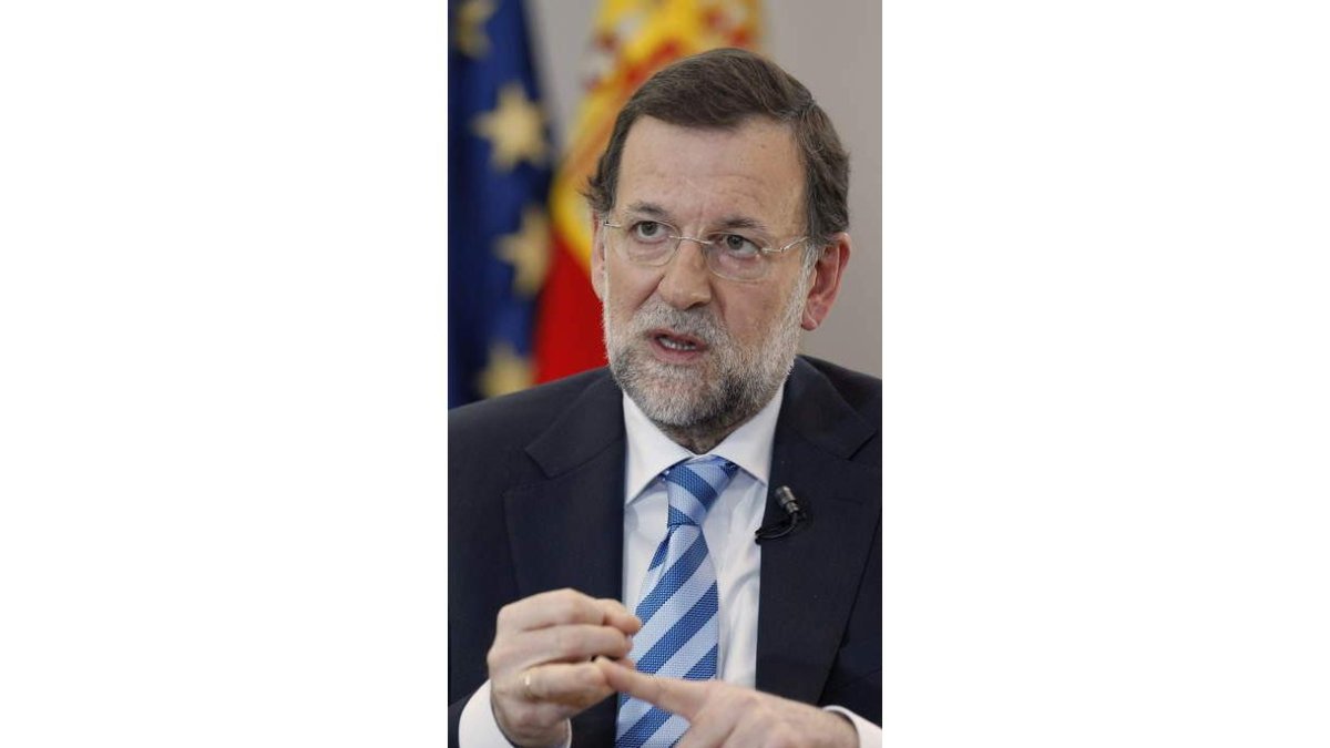 Mariano Rajoy, en un momento de la entrevista.