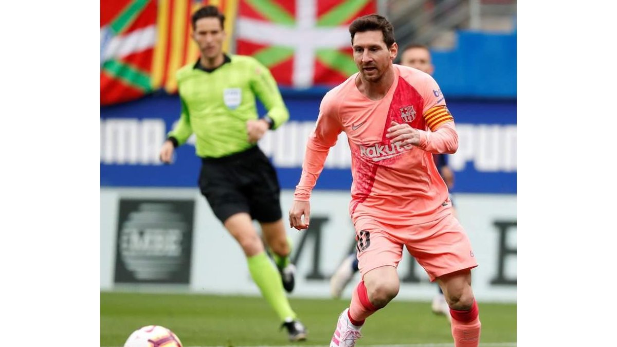 Messi ‘mojó’ ante el Eibar y espera hacerlo en la Copa. JUAN HERRERO