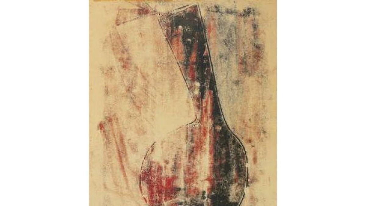 'Vasua', de Josep Guinovart, fechada en 1955.