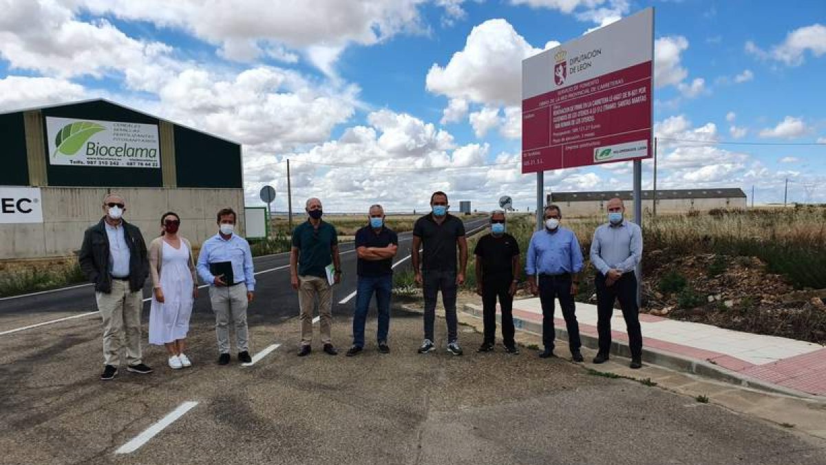 Recepción de la carretera de Santa Martas a San Román. DL
