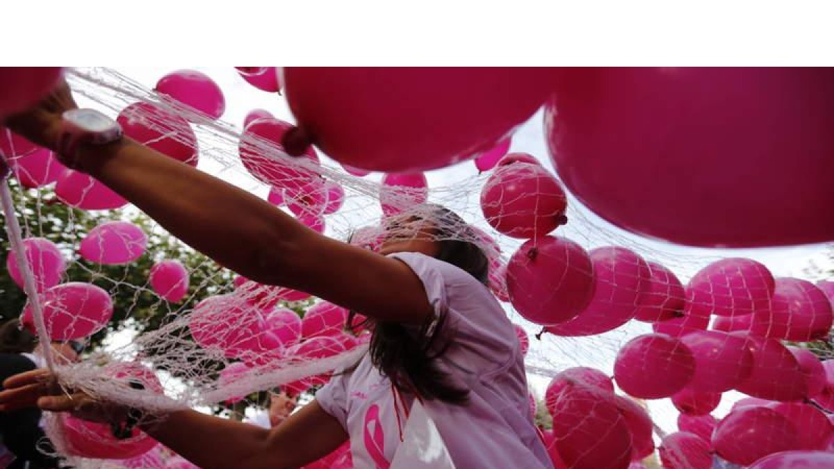 Imagen de la carrera contra el cáncer de mama de 2014