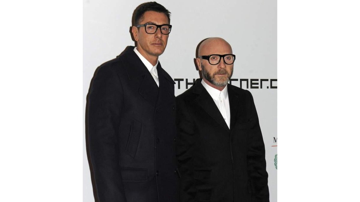 Los diseñadores de moda italianos Stefano Gabbana y Domenico Dolce.