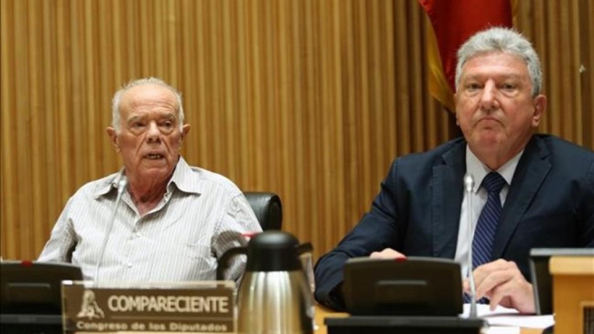 El extesorero del PP, Rosendo Naseiro, en la comisión de investigación sobre las finanzas conservadoras.