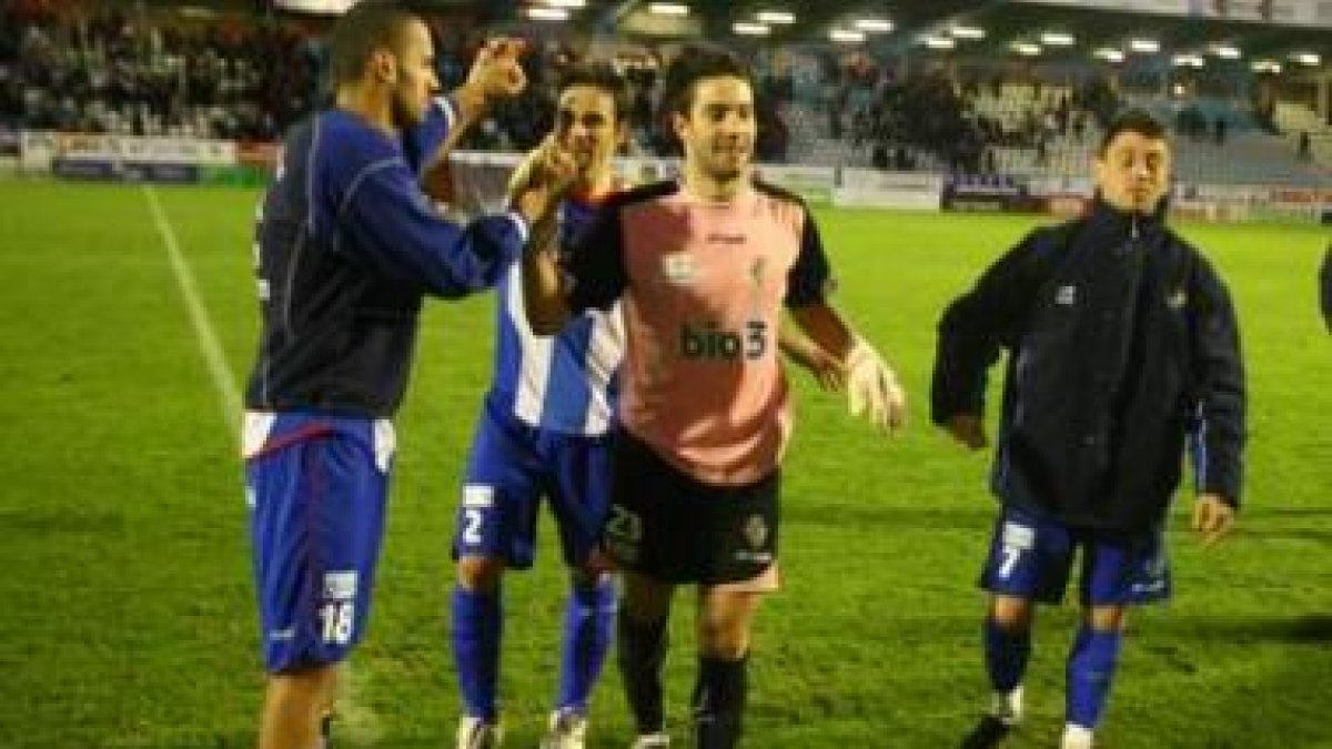 Yuri, Alcaide, Mackay y Jonatan Valle; cuatro de los grandes protagonistas ante el Lugo.