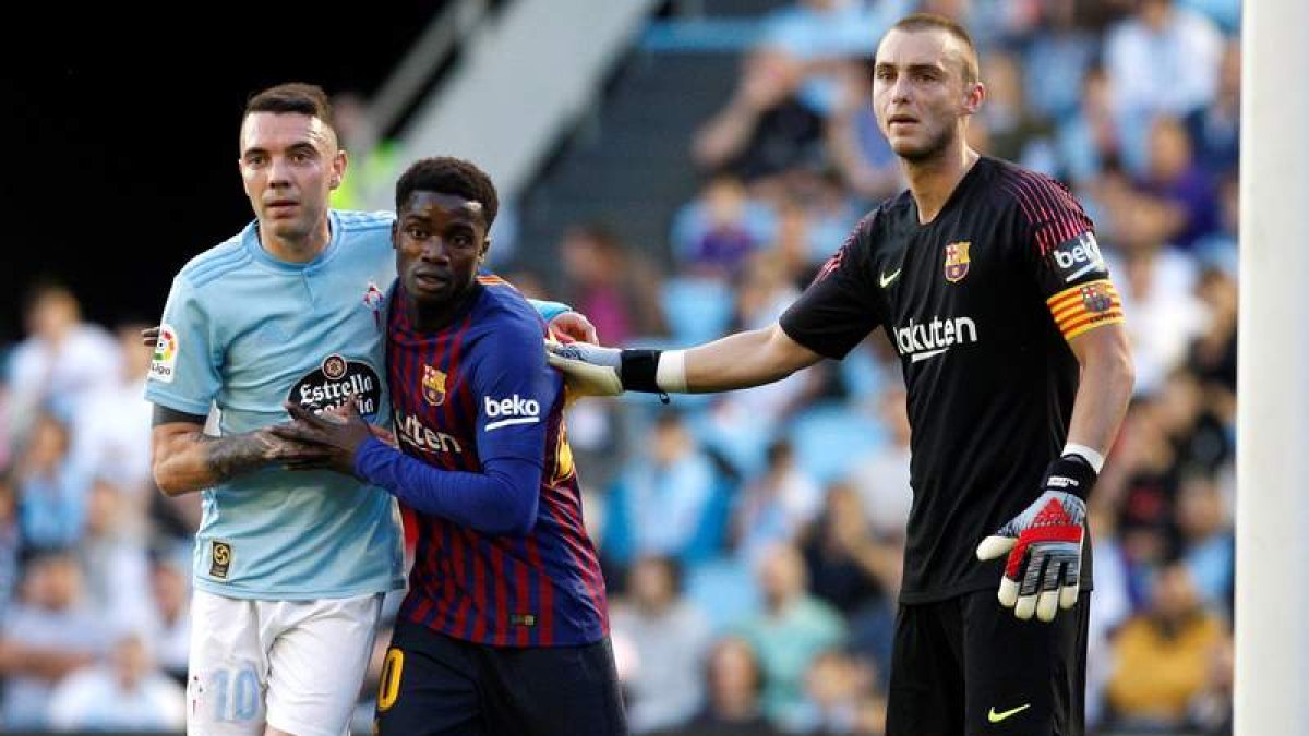 Aspas anotó el 2-0 que sellaba el triunfo del Celta. SALVADOR SAS