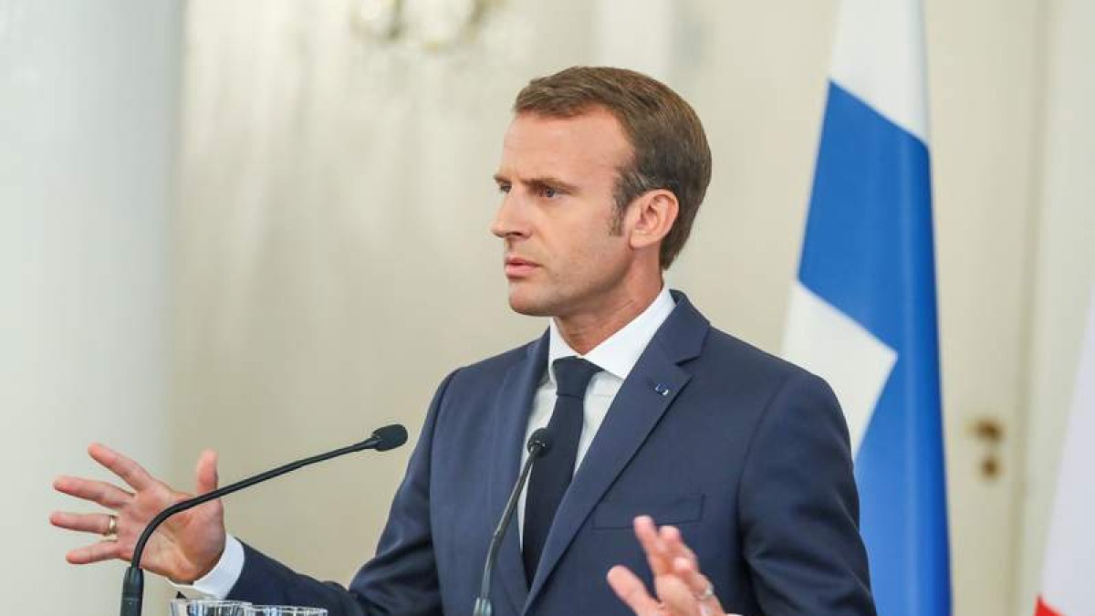 El presidente francés, Emanuel Macron. MAURI RATILAINEN