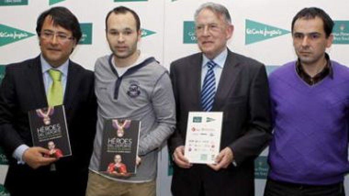 Iniesta, en la presentación del libro 'Héroes del Deporte'.