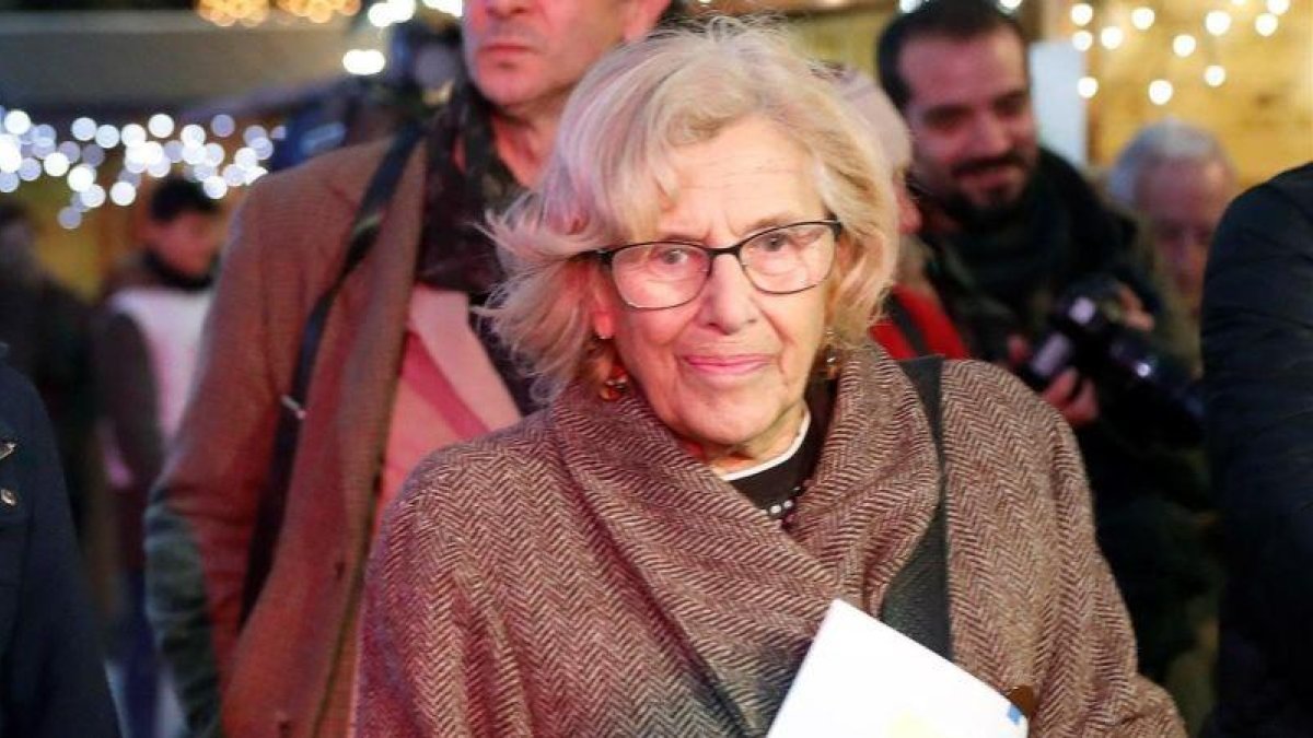 Manuela Carmena, durante una visita realizada el pasado lunes, 17 de diciembre.