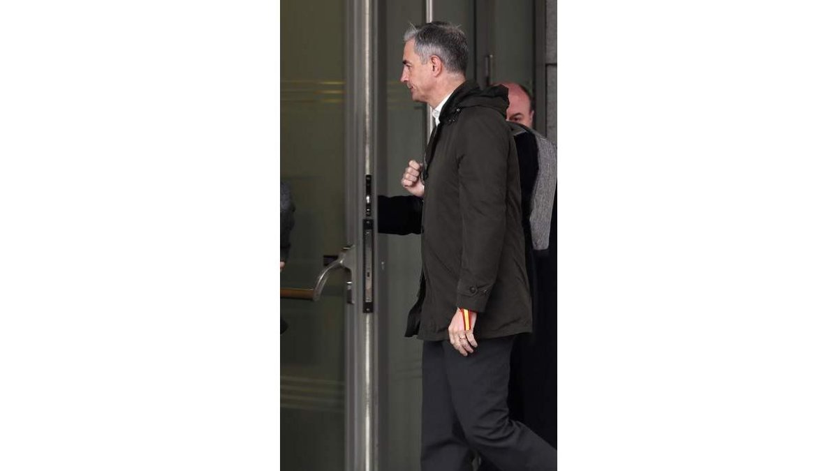 Ricardo Costa, a su llegada a la Audiencia Nacional. MARISCAL