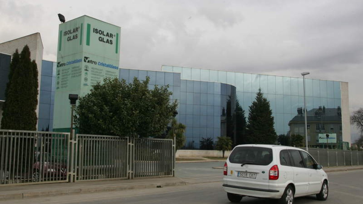 Oficinas que Vitro Cristalglass tiene en Camponaraya, lugar de la reunión de hoy.