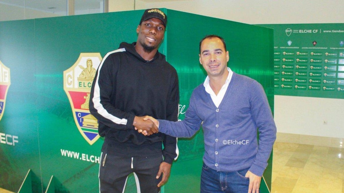 Florentin Pogba, a su llegada a Elche.