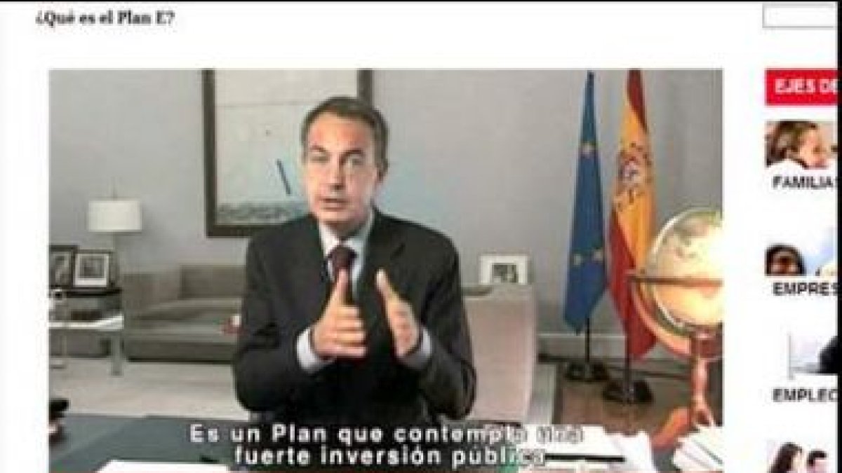 La página web se llama www.planE.gob.es