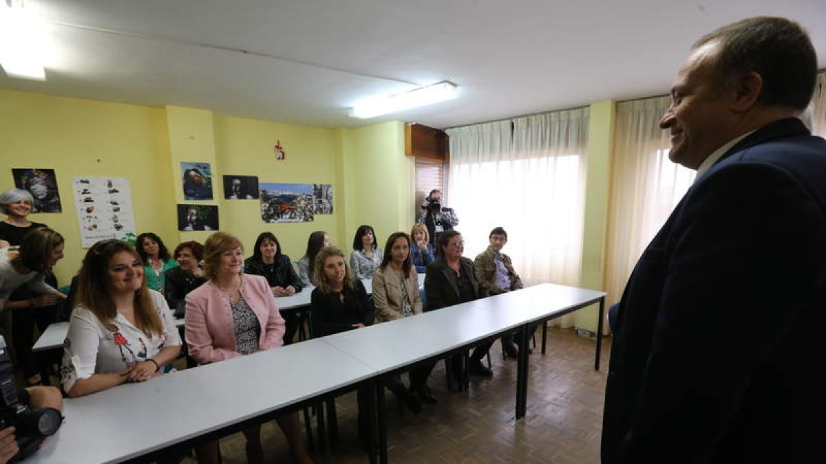 El presidente del Consejo Comarcal, en la clausura del programa mixto ‘Ultreia’. ANA F. BARREDO