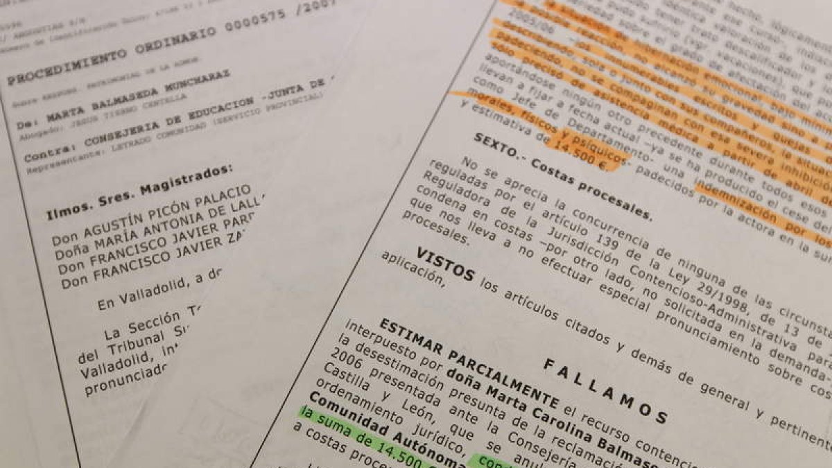 La sentencia del TSJ de Castilla y León fijó una indemnización de 14.500 euros.