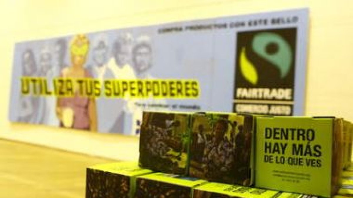 Última exposición sobre el comercio justo instalada en el Auditorio Ciudad de León.