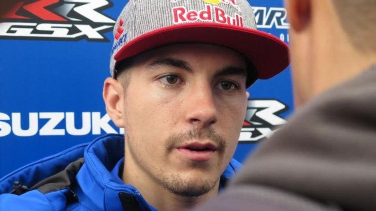 Maverick Viñales (Suzuki), hoy en Silverstone.