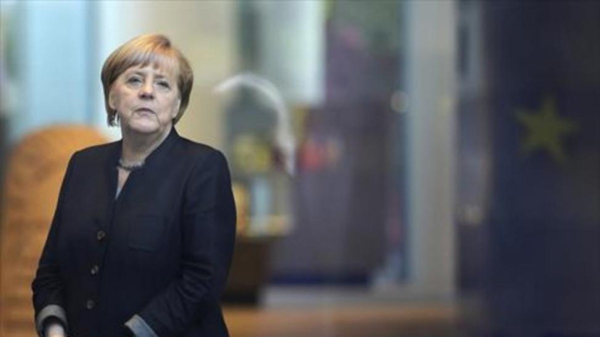 Angela Merkel, el pasado miércoles en la Cancillería de Berlín.