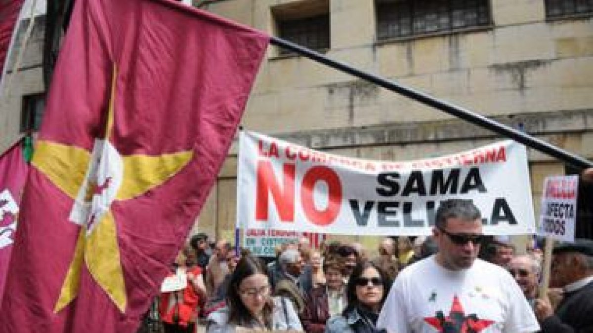 La movilización ante la Sama-Velilla no tiene precedentes en la provincia leonesa.