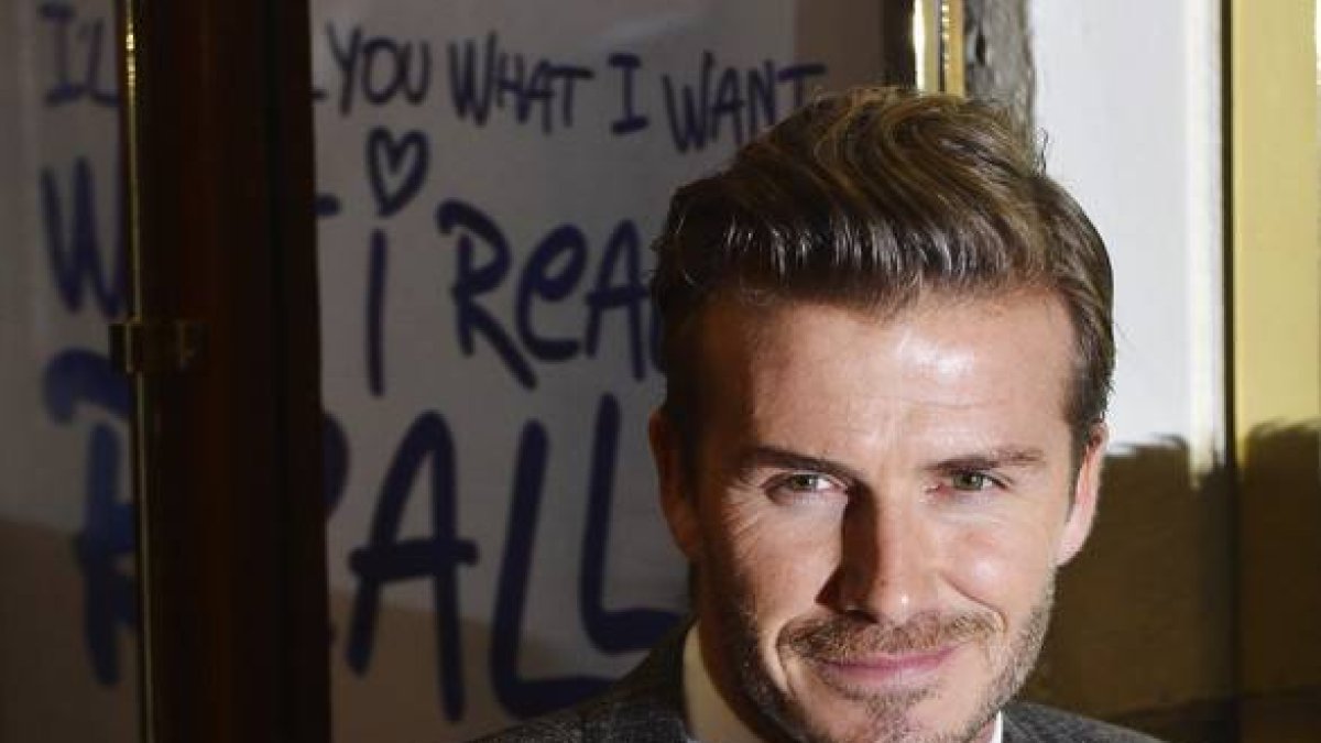 David Beckham, a su llegada a una gala en Londres.