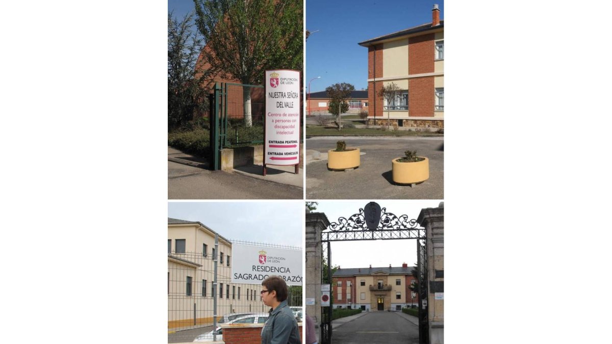 De izquierda a derecha, las residencias de Nuestra Señora del Valle, Cosamai, Sagrado Corazón y Santa Luisa.