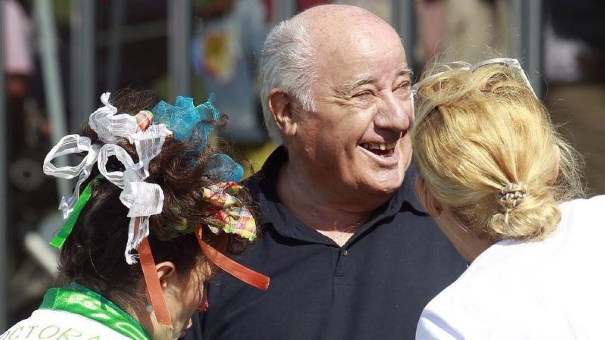 Retrato de Amancio Ortega, fundador de Zara y del Grupo Inditex, este fin de semana en A Coruña.