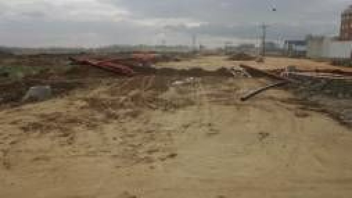 Parcela en la que previsiblemente se ubicará el edificio del Inteco en el Polígono de la Lastra