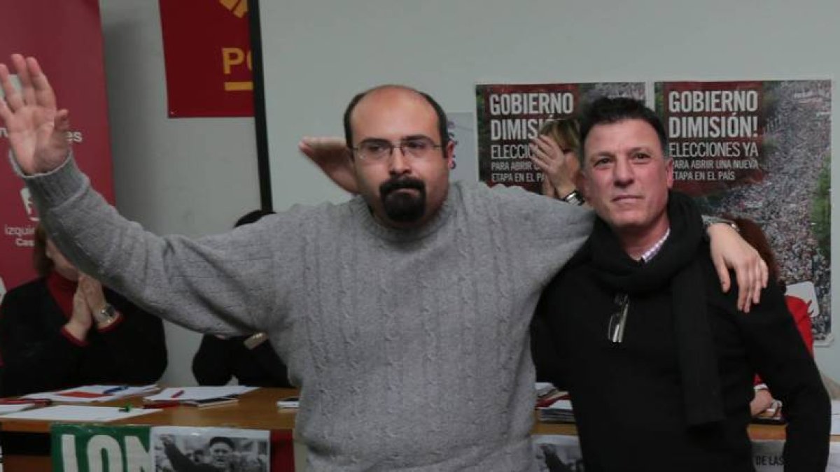 Santiago Ordóñez con Lorenzana, al que ganó ayer por un sólo voto