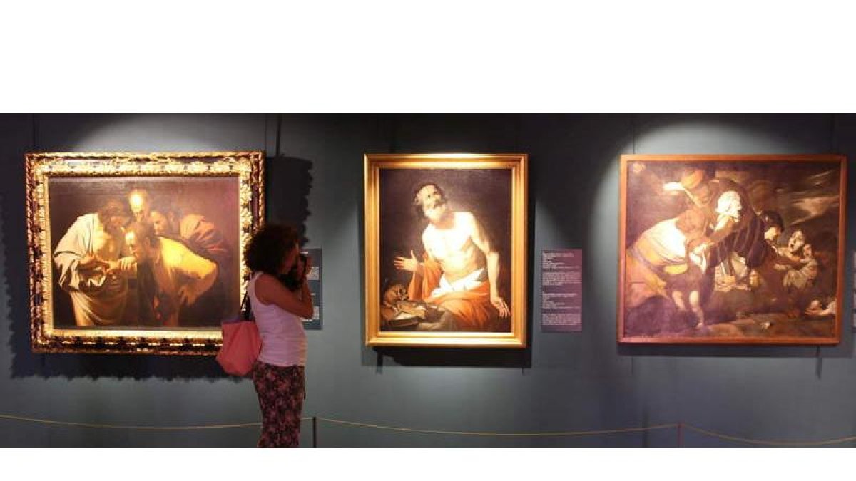 Detalle de la exposición organizada por la Galería de los Uffici en la villa del mafioso Egidio ‘Brutus’ Coppola.