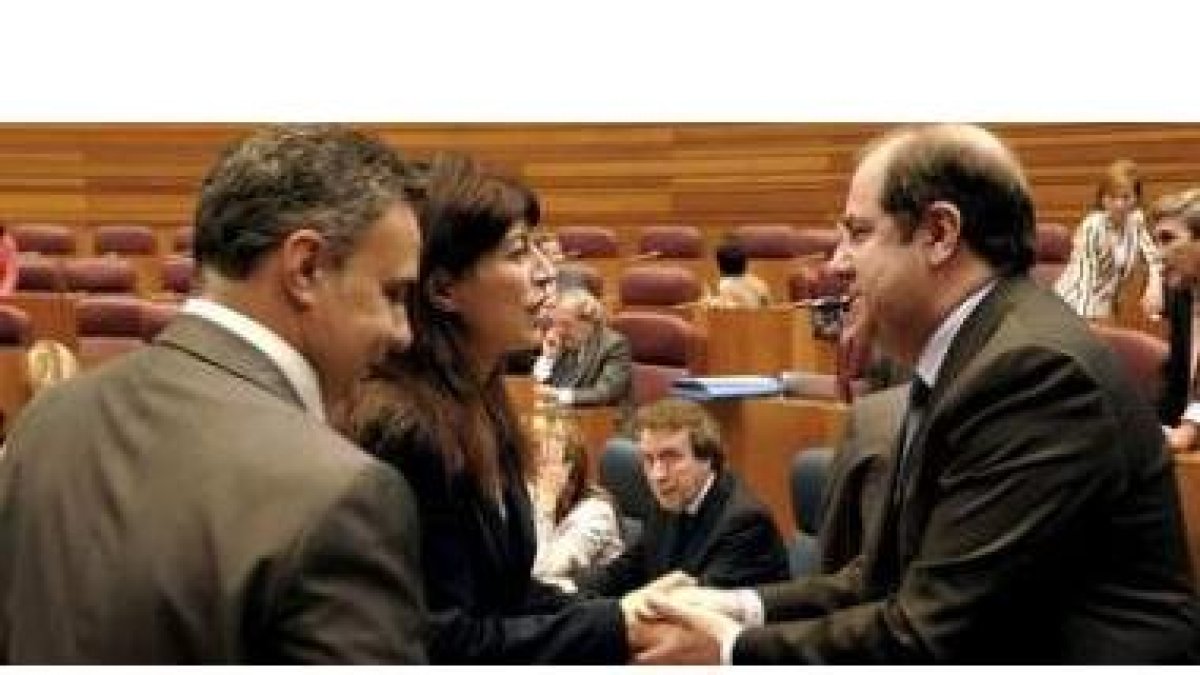 Otero, Ana Redondo y Herrera, en una imagen de archivo, se enfrentarán hoy en el Debate sobre el Est