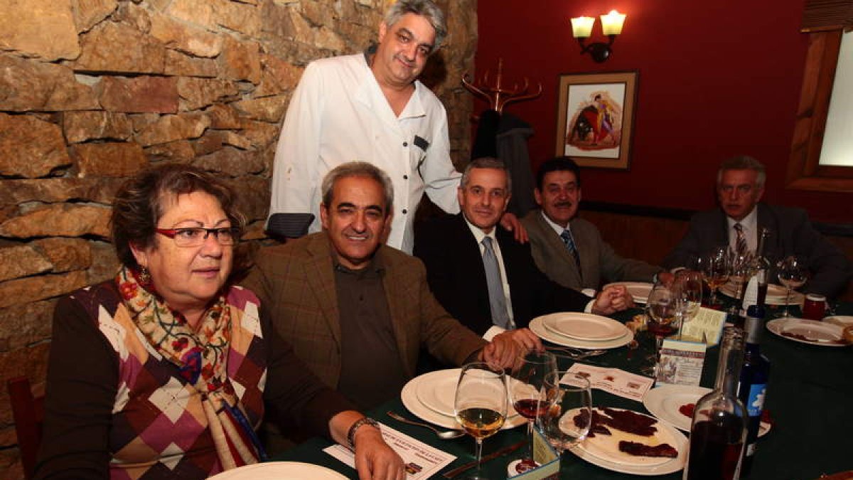 Imagen de la degustación que tuvo lugar ayer.