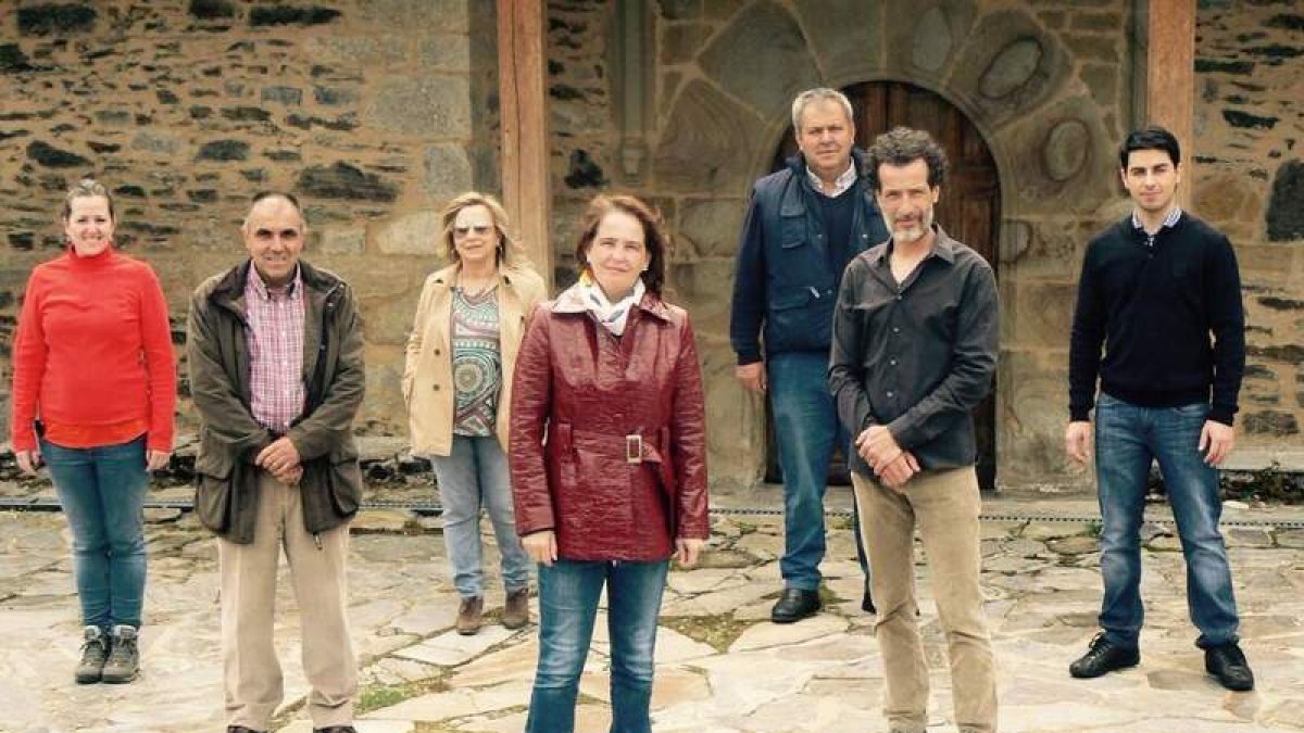 La candidatura del PSOE en Riello.