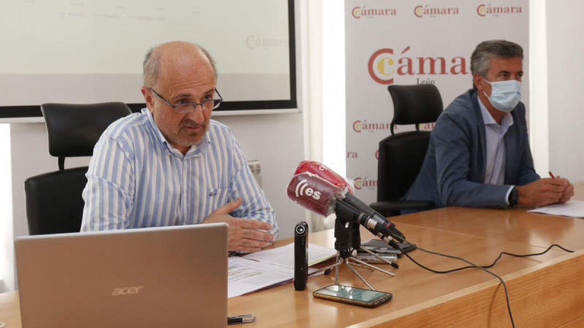 En primer término, el catedrático autor del estudio, José Luis Placer, ayer en la Cámara. FERNANDO OTERO