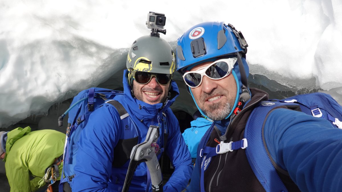 Los autores del documental, Anselmo Vidal y Mario Blanco. JCYL