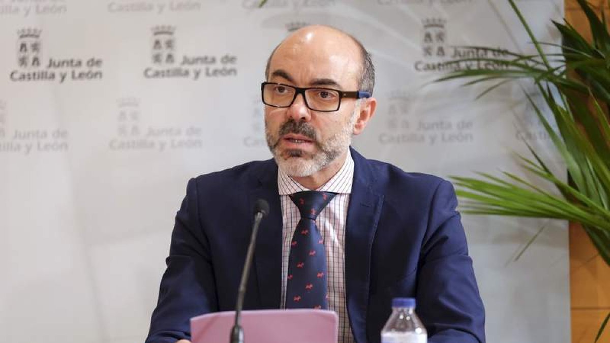 Javier Ortega, consejero de Cultura, Turismo y Deporte de la Junta de Castilla y León, ayer. JCYL