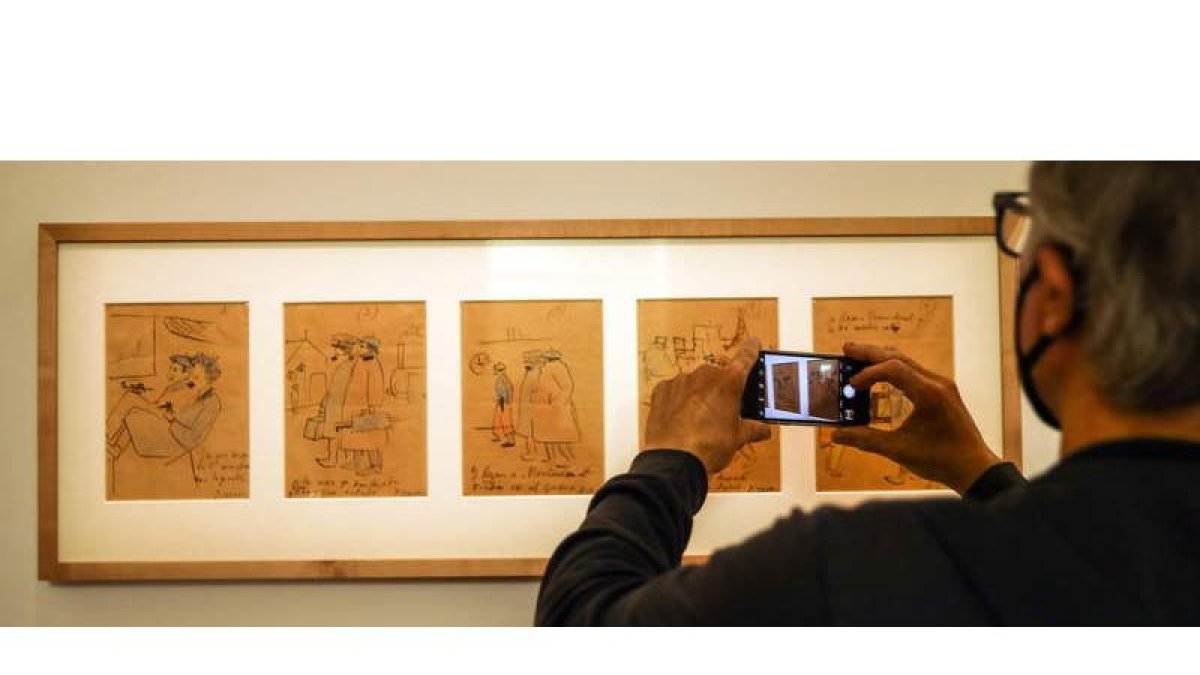 Imagen de algunas de las viñetas que pueden verse en la exposición