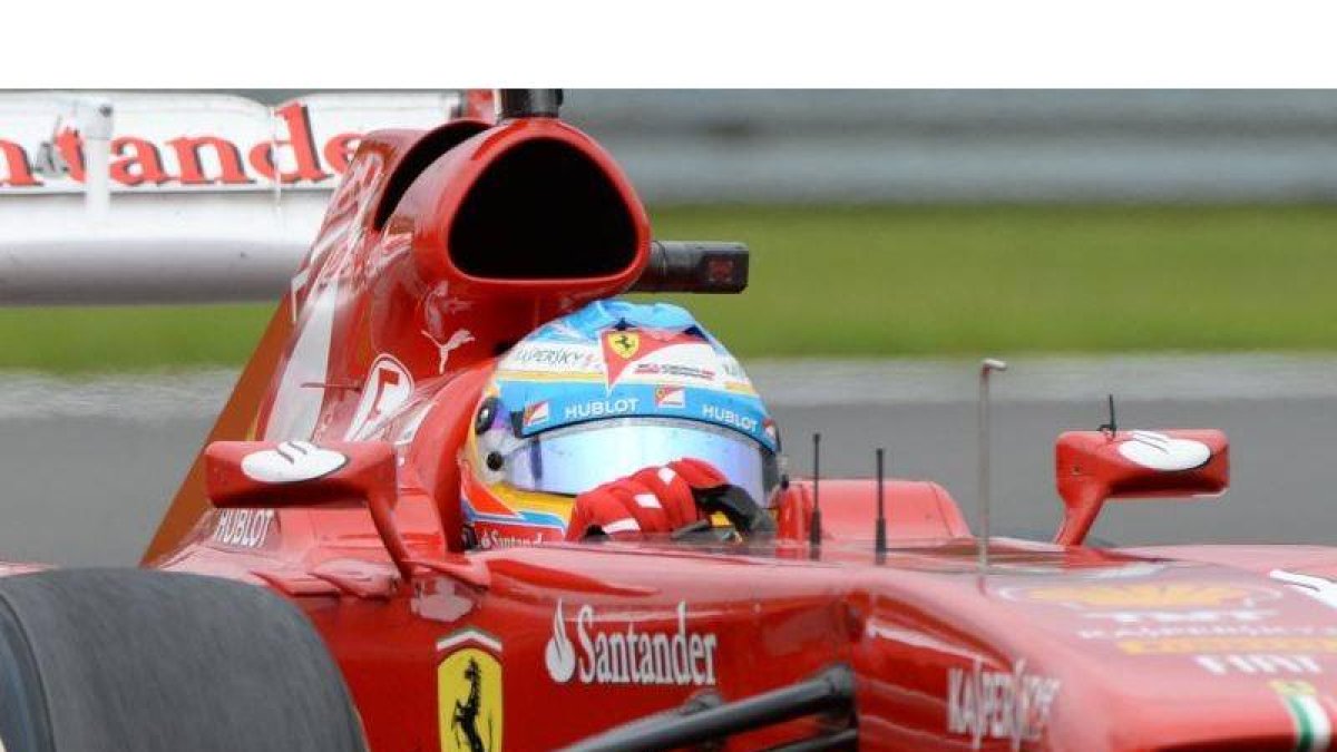 Fernando Alonso, durante la última prueba celebrada en el circuito de Spa.