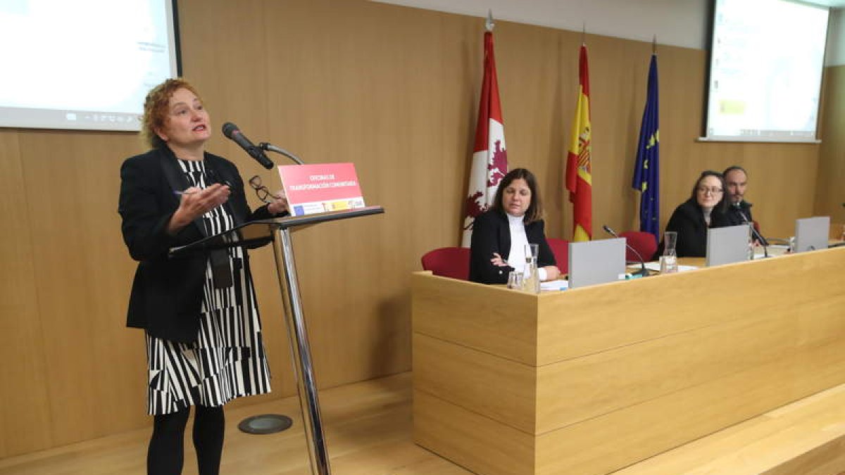 Laura Martín, Yasodhara López, María Francisca Rivera y Alfonso Arroyo, en la Ciuden. L. DE LA MATA