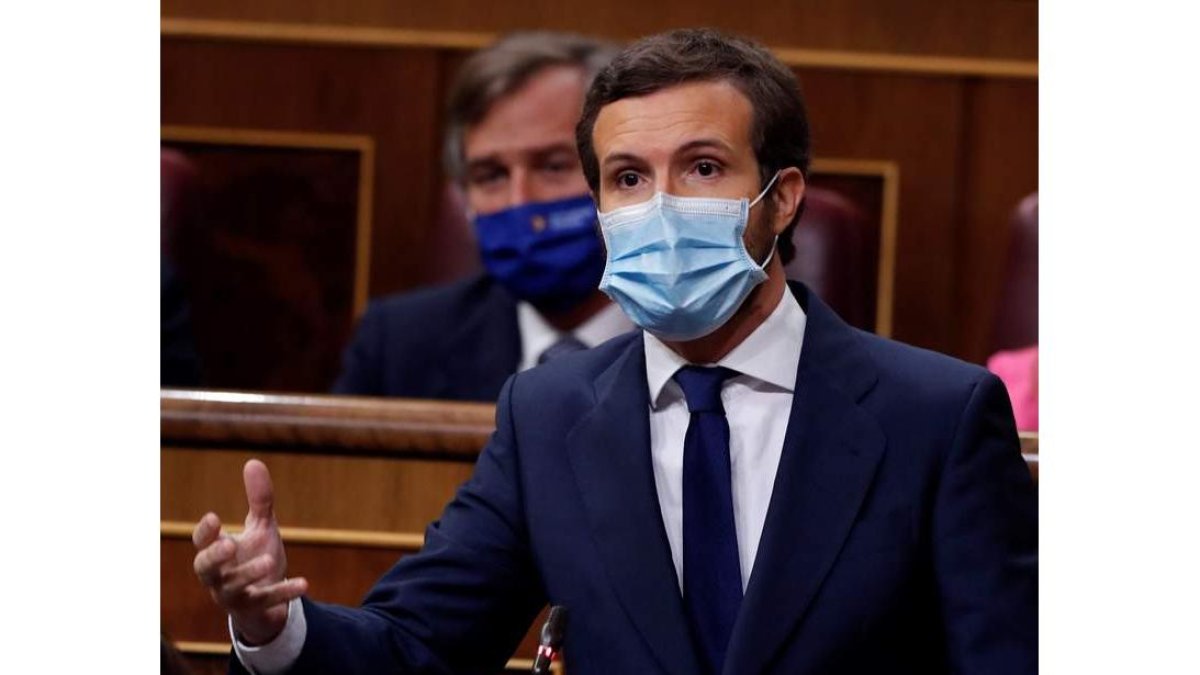 Pablo Casado en una intervención reciente durante una sesión en el Congreso. J. J. GUILLÉN