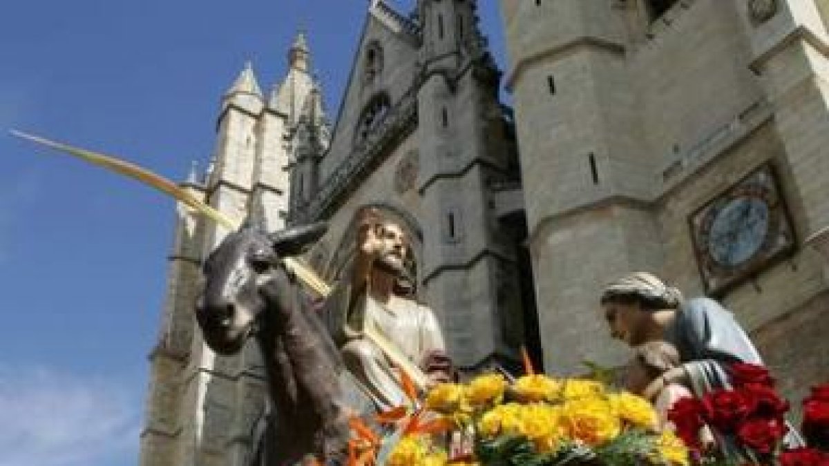 Procesión del Domingo de Ramos, en una imagen de archivo