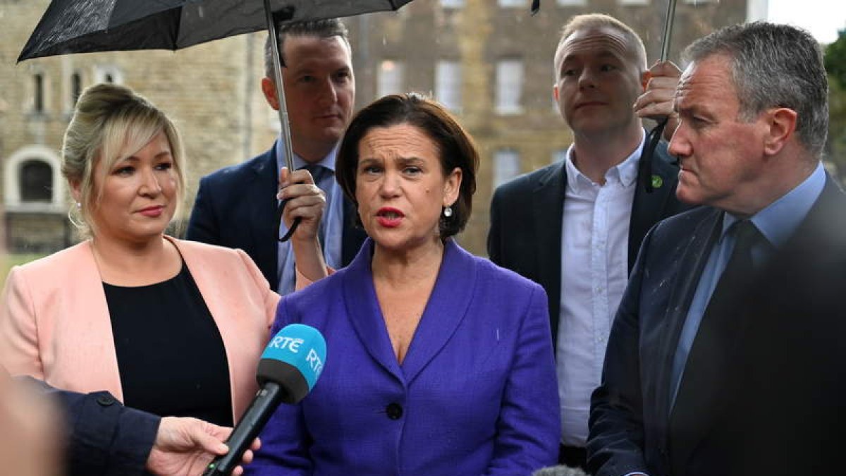 Imagen de la presidenta del Sinn Féin , en Londres. ANDY RAIN