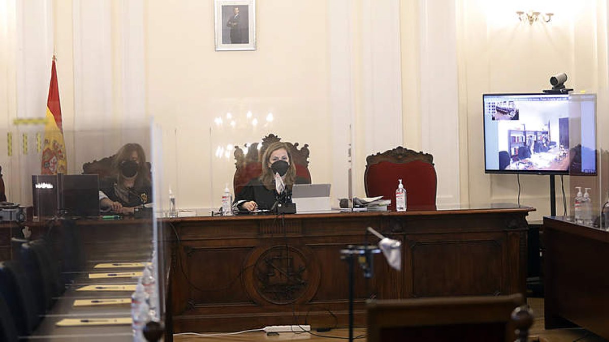 Sala de vistas habilitadas para un jurado popular recientemente. MARCIANO PÉREZ