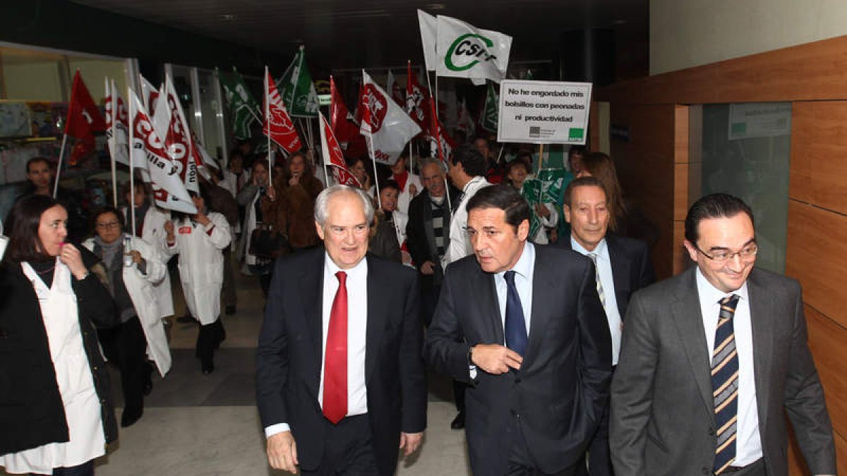 Sáez Aguado, en una reciente visita a León.