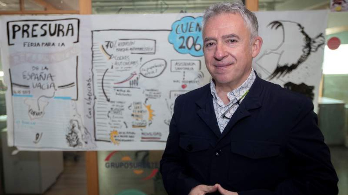 El candidato de Soria ¡Ya!, Ángel Ceña. WILFREDO GARCÍA