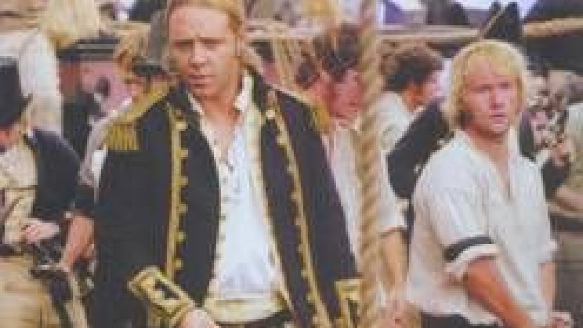 Russell Crowe y Billy Boyd, en una escena de la película