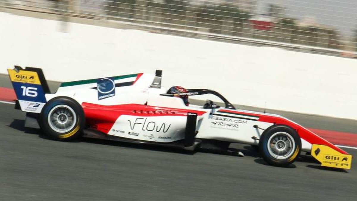El piloto leonés David Vidales en un momento de la carrera disputada en el Autódromo de Dubai. F3A