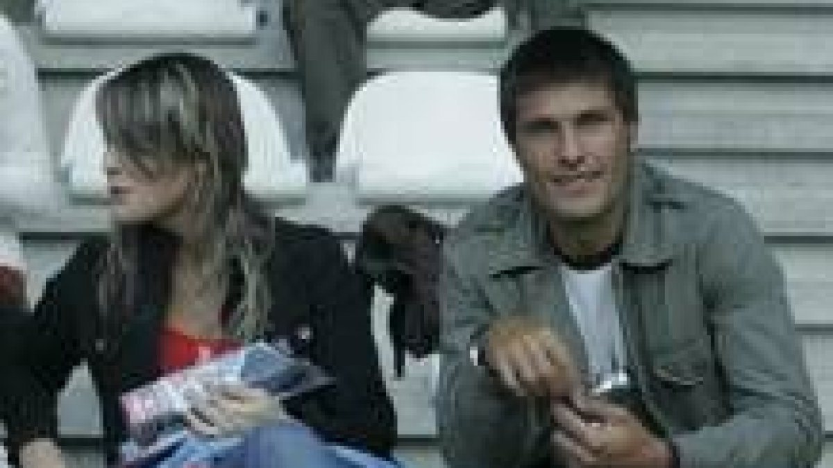 Pavone visitó a sus ex aprovechando el descanso del Logroñés CF